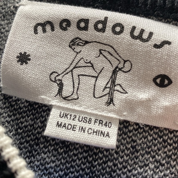 Anthropologie black and white paned sweater - Picture 6 of 8